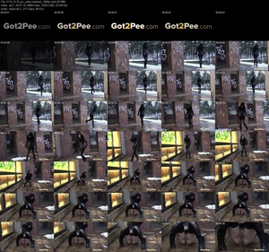 Pissing slashed splashes different sides (1080p)