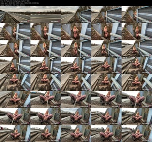 Devil Sophie - Public On the highway (1080p)