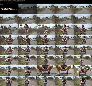 Pissing squatting in sunshine (1080p)