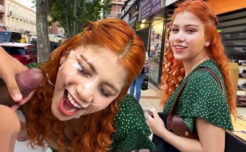 Marina Gold - Marina's CumWalk through Madrid HD 720p