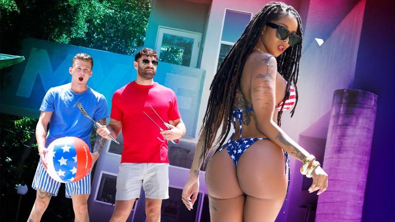 Tallgirl Alli - Don't Let His Cheating Ruin Memorial Day, Just Suck Your Stepson's Cock FullHD 1080p/HD 720p