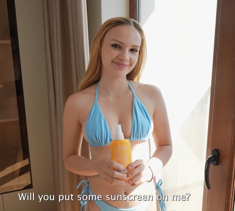 Verlonis Alina - Applying Sunscreen Before The Beach Turned Out To Be Sex UltraHD/4K 2160p