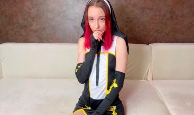 Lina Moore - Cute nun turned out to be anal whore FullHD 1080p