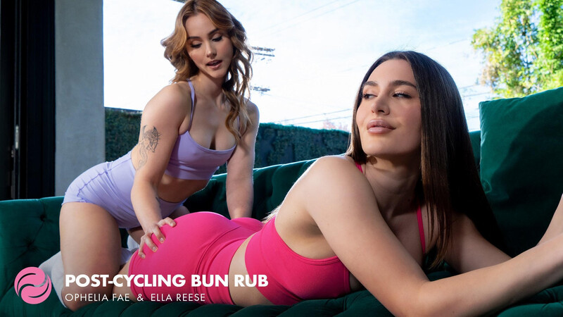 Ella Reese, Ophelia Fae - Post-Cycling Bun Rub FullHD 1080p