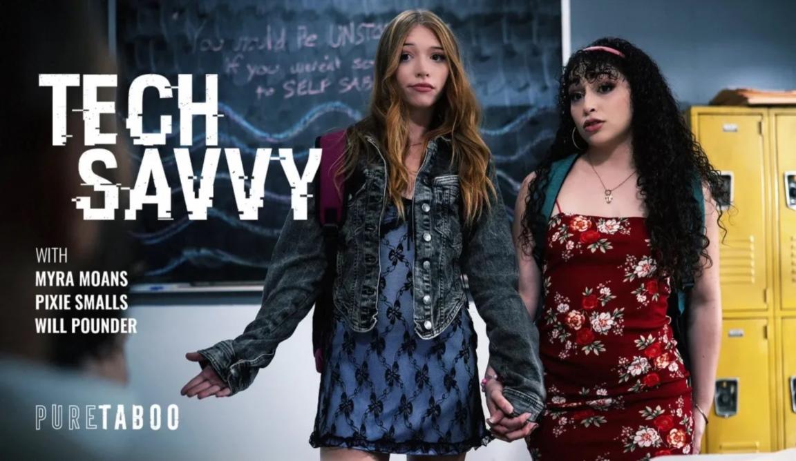 Pixie Smalls, Myra Moans - Tech Savvy 4K 2160p/FullHD 1080p